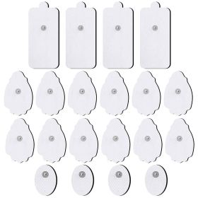 TENS/EMS Unit Replacement Pads NURSAL 20 Pack 3.5mm Snap Electrode Pads for Electrotherapy (Not Fit NURSAL Blue Tens) Reuse More Than 30 Times
