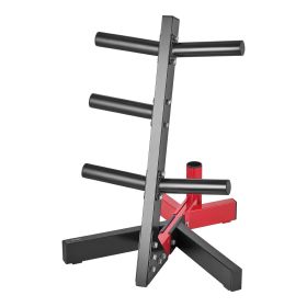 VEVOR Weight Plate Rack, L Frame Weight Plate Tree for 2-Inch Weight Plates, Standard Weight Plate Tree, 500 lbs Load Capacity Weight Storage Hol