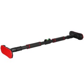 Doorway Pull Up Bar Heavy Duty Body Workout Strength Training Chin Up Bar with Foam Grips Level Meter 881LBS Weight Capacity 2.7FT-4.1FT Adjustable Ho