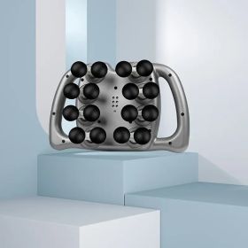 16 Head Fascia Gun, Full Body Massager, Instrument for Waist Back, Legs, Arm Muscle Relaxation, Home Multi-part Massage Gun (Color: Grey)